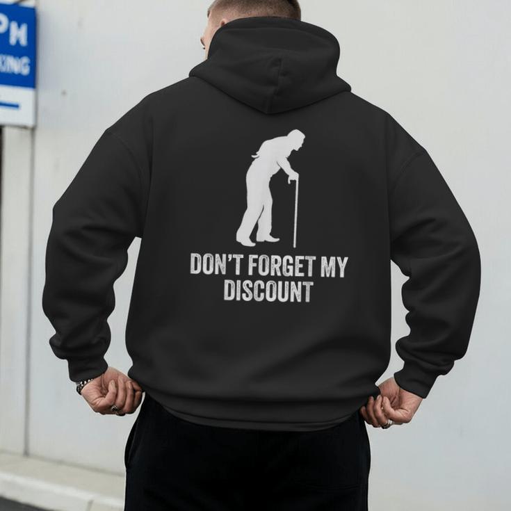 Old Man Gag Old Person Older People Men Dad Birthday Men's Hoodie Back Print Old Man Gag Old Person Older People Men Dad Birthday Men's Hoodie Back Print
