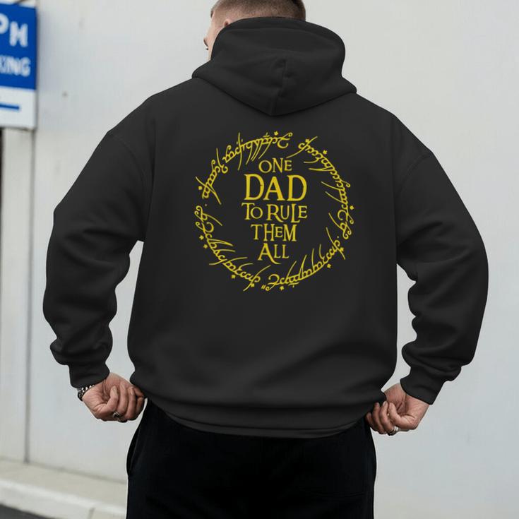 ONE DAD TO RULE THEM ALL Men's Hoodie Back Print ONE DAD TO RULE THEM ALL Men's Hoodie Back Print