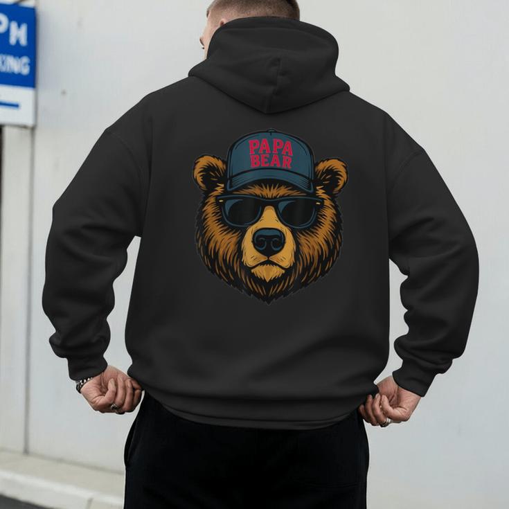 Papa Bear Father's Day Great Dad Joke Men's Hoodie Back Print Papa Bear Father's Day Great Dad Joke Men's Hoodie Back Print