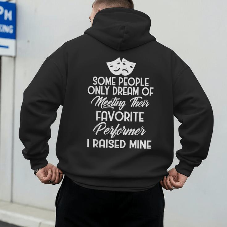 For Parents Of Actors And Actresses Drama Mom And Dad Men's Hoodie Back Print