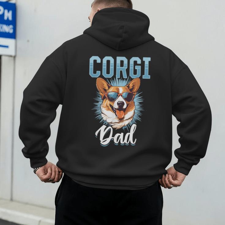 Pembroke Welsh Corgi Corgi Dad Men's Hoodie Back Print