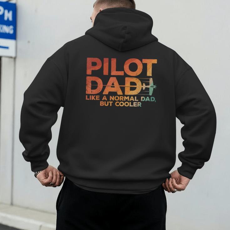 Pilot Dad Art For Men Father Aviation Airplane Pilot Men's Hoodie Back Print Pilot Dad Art For Men Father Aviation Airplane Pilot Men's Hoodie Back Print