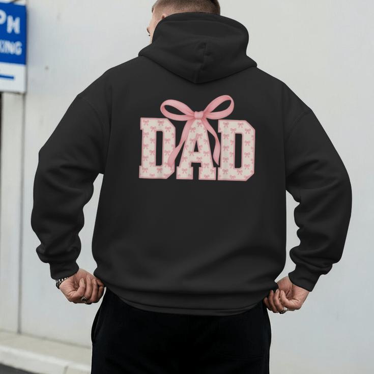 Pink Bow Dad Dad Life Best Dad Ever Father's Day Tees Men's Hoodie Back Print