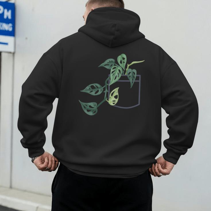 Plant Dad Plant Mom Grow Monstera Adansonii Urban Gardener Men's Hoodie Back Print Plant Dad Plant Mom Grow Monstera Adansonii Urban Gardener Men's Hoodie Back Print