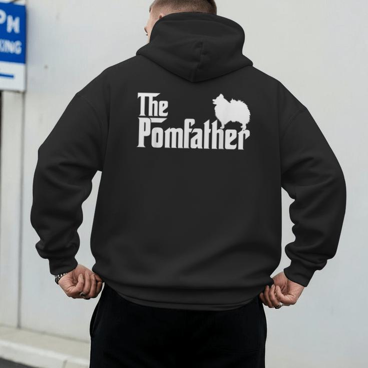 Pomeranian Father Dad The Pom Father Dog Lover Small Men's Hoodie Back Print
