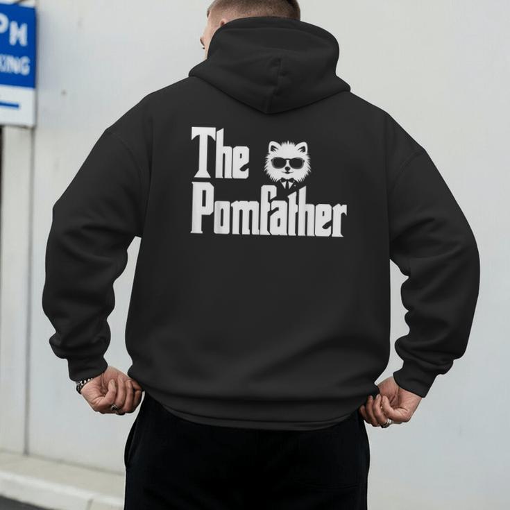 The PomFather Pomeranian Dog Dad Shirt Men Men's Hoodie Back Print