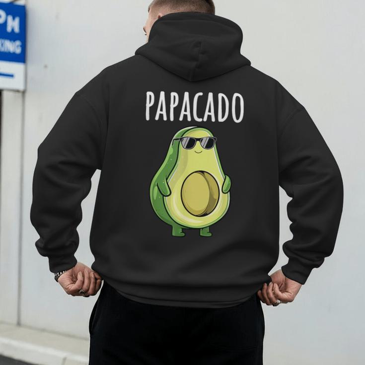 Pregnancy Announcement Shirts Men Dad Papacado Men's Hoodie Back Print