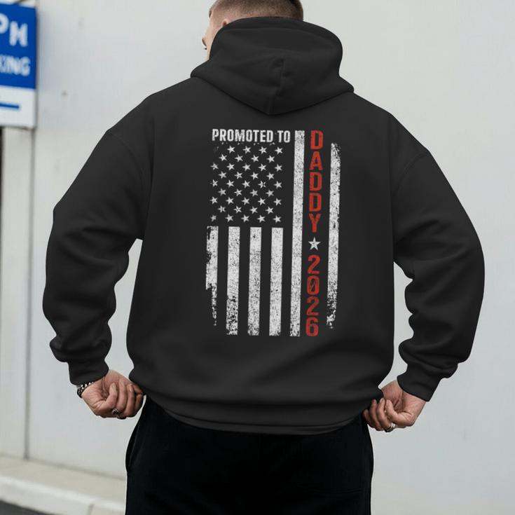 Promoted To Daddy 2026 Men's Hoodie Back Print
