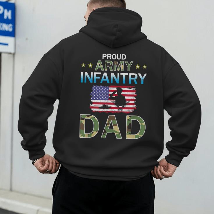 Proud Army Dad-Army Infantry Dad Camouflage Graphics Army Men's Hoodie Back Print