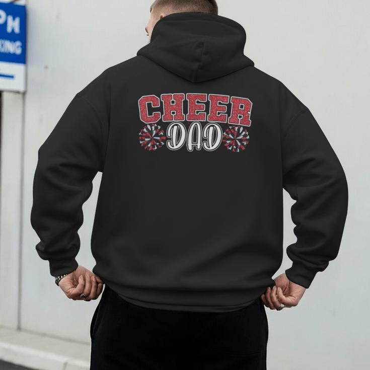Proud Cheer Dad My Favorite Cheerleader Calls Me Daddy Men Men's Hoodie Back Print