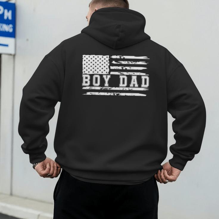 Proud Dad Of Boy Father Of Boys For Dad Xmas Fathers Day Men's Hoodie Back Print