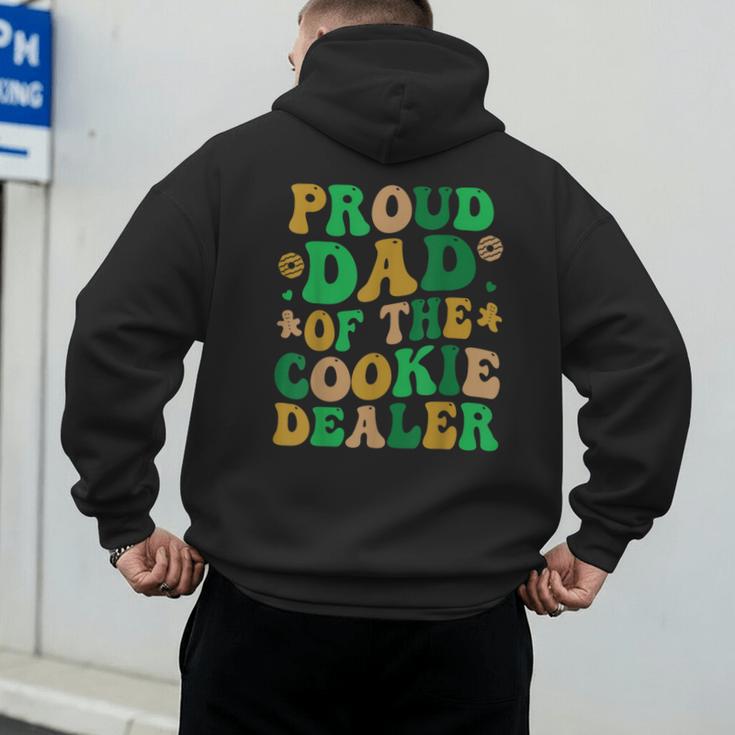 Proud Dad Of a Cookie Dealer Scout Troop Cookie Dealer Girls Men's Hoodie Back Print