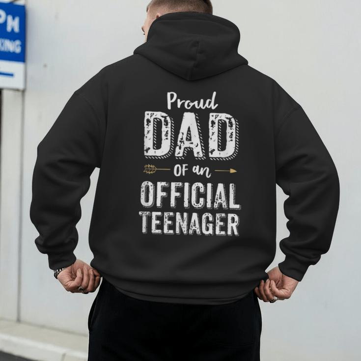 Proud Dad Of An Official TeenagerShirt Birthday Outfit Men's Hoodie Back Print