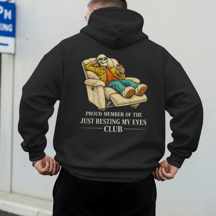 Proud Member Of The Just Resting My Eyes Club Dad Men's Hoodie Back Print Proud Member Of The Just Resting My Eyes Club Dad Men's Hoodie Back Print