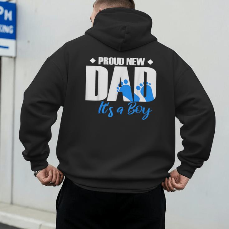 Proud New Dad It's A Boy Men's Hoodie Back Print