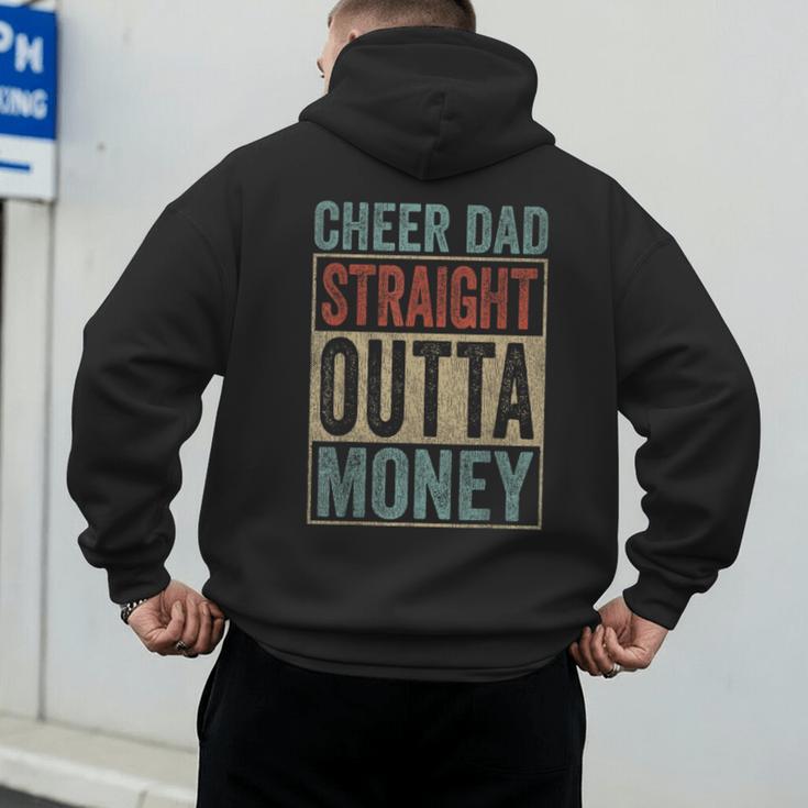 Retro Cheer Dad Straight Outta Money Men's Hoodie Back Print