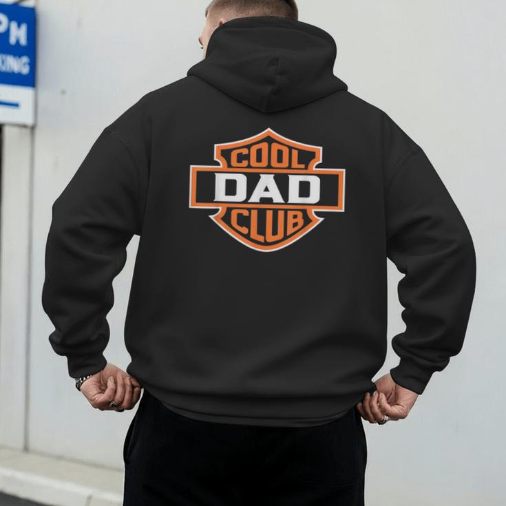Retro Cool Dad Club Birthday Father's Day For Men Men's Hoodie Back Print