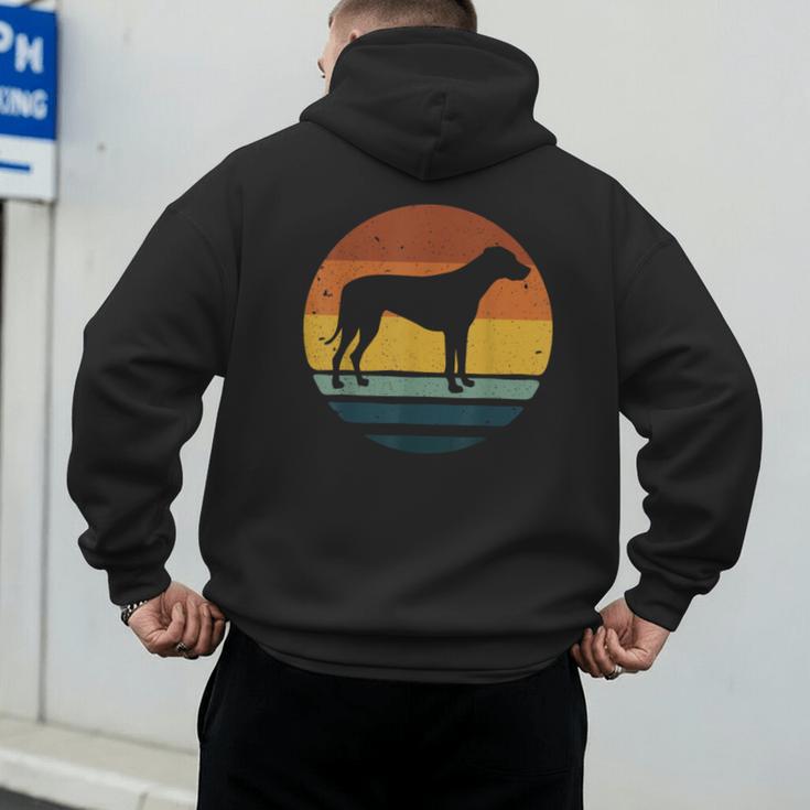 Rhodesian Ridgeback Vintage Retro Dog Mom Dad Men's Hoodie Back Print