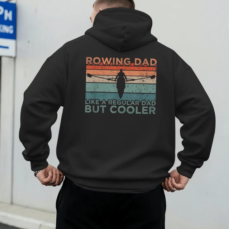Round Rowing Dad Rudder Men's Hoodie Back Print Round Rowing Dad Rudder Men's Hoodie Back Print