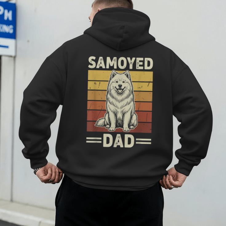 Samoyed Dad Men's Hoodie Back Print