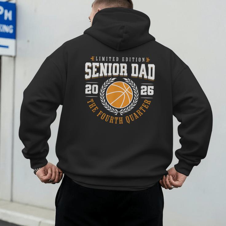 Senior Basketball Dad 2026 The Final Quarter Men's Hoodie Back Print