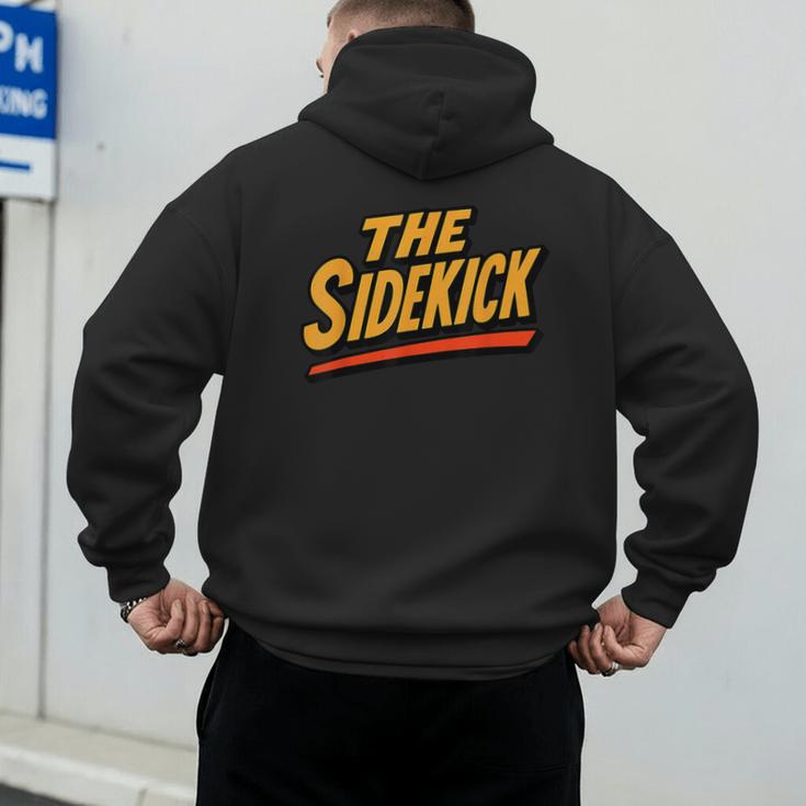 Sidekick Easy Halloween Matching Superhero Costume Dad Mom Men's Hoodie Back Print