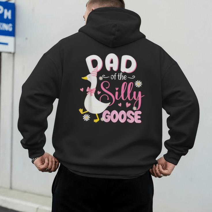 Silly Dad Goose Dad 1st Birthday Family Matching Party Men's Hoodie Back Print