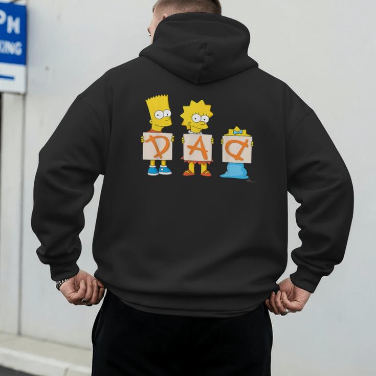 The Simpsons Father's Day Bart Lisa Maggie Dad Birthday Men's Hoodie Back Print