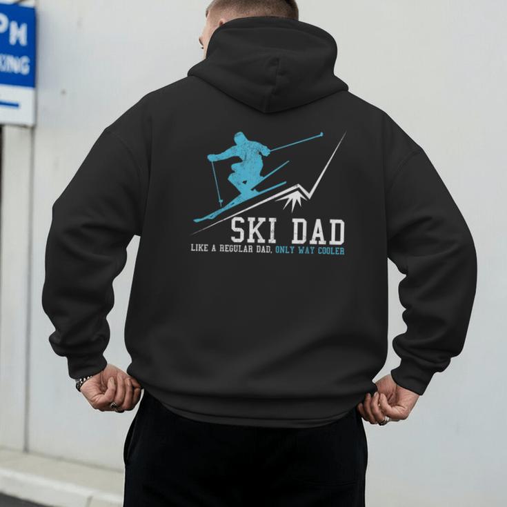 Ski Dad Winter Sports Skiing Father Men's Hoodie Back Print Ski Dad Winter Sports Skiing Father Men's Hoodie Back Print