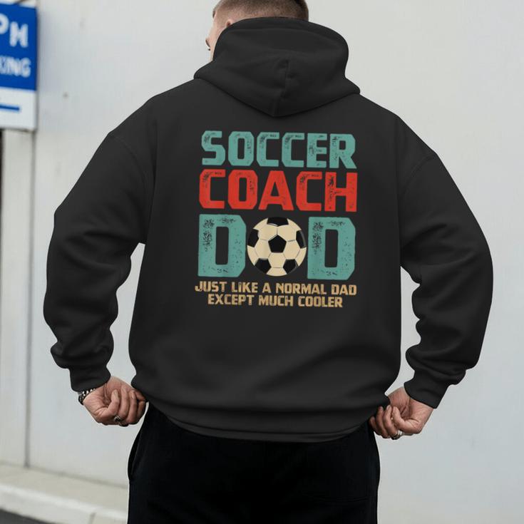 Soccer Coach Dad T-Shirt Men's Hoodie Back Print