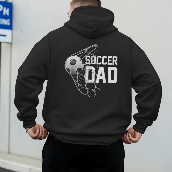 Soccer DAD Football Futbol Parents Goal Men's Hoodie Back Print