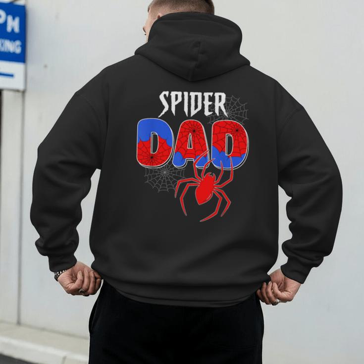 Spiders Dad Matching Family Birthday Father's Day Men's Hoodie Back Print