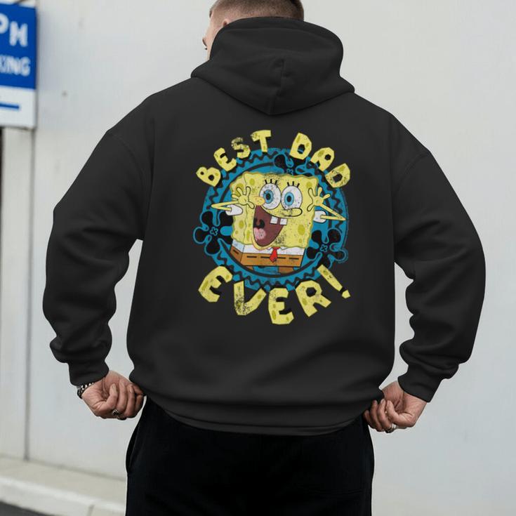 Spongebob Squarepants Father's Day Best Dad Ever Men's Hoodie Back Print