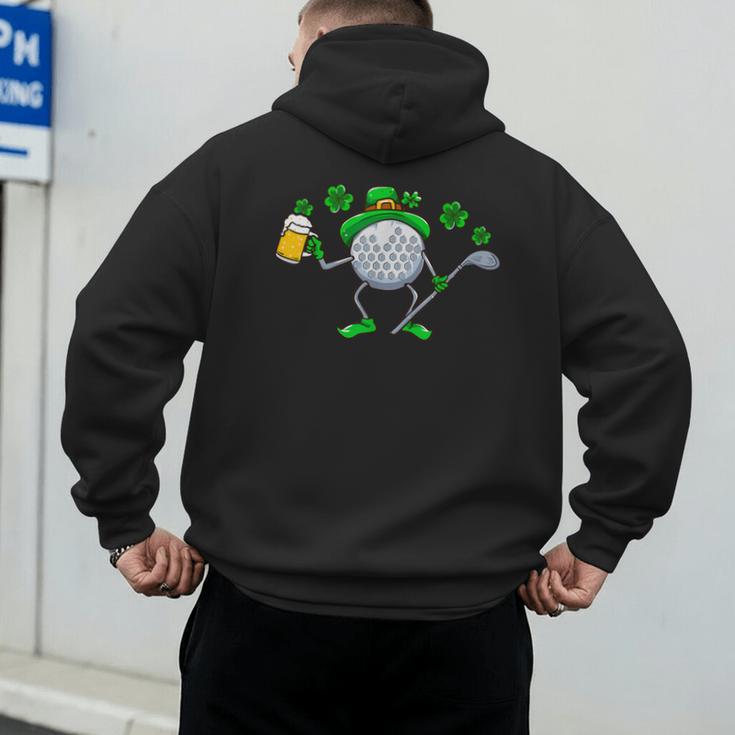 St Patricks Day Golf Golfing Irish Golfer Beer Humor Men Dad Men's Hoodie Back Print St Patricks Day Golf Golfing Irish Golfer Beer Humor Men Dad Men's Hoodie Back Print