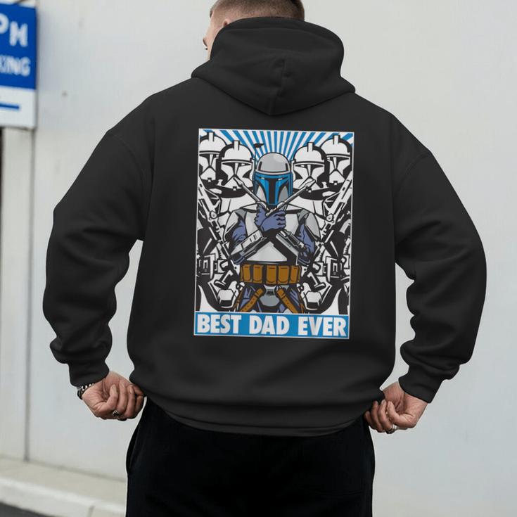 Star Wars Father's Day Jango Fett Best Dad Ever Men's Hoodie Back Print