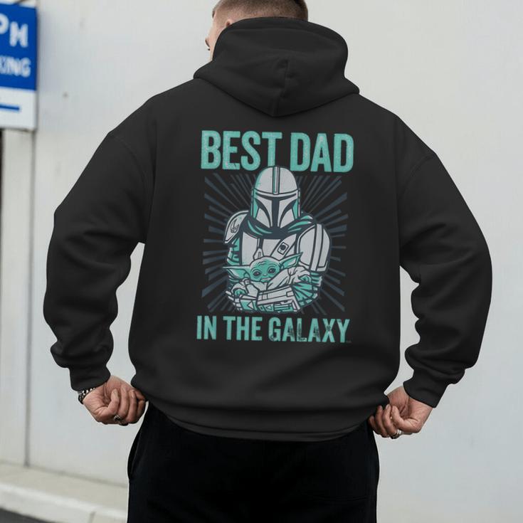 Star Wars The Mandalorian And Grogu Best Dad In The Galaxy Men's Hoodie Back Print