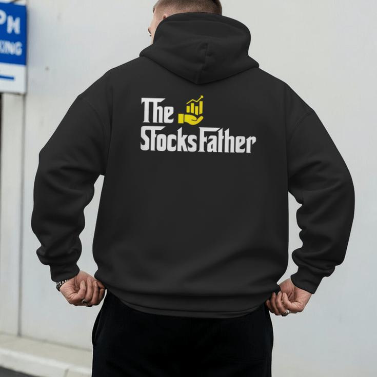 The Stocks Father Trader Dad Men's Hoodie Back Print