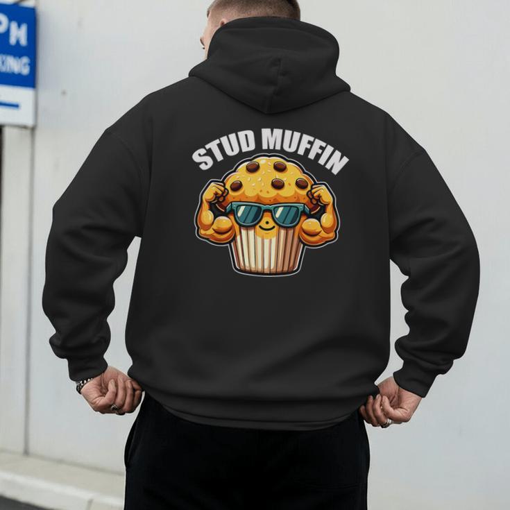 Stud Muffin Muffin Lover Dad Boyfriend Men Boys Men's Hoodie Back Print Stud Muffin Muffin Lover Dad Boyfriend Men Boys Men's Hoodie Back Print