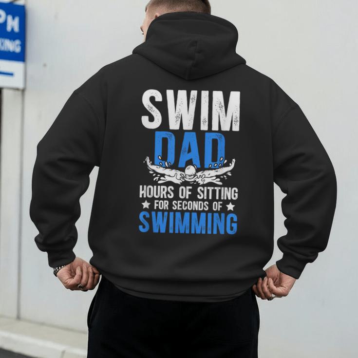 Swim Dad Swimming Dad Of A Swimmer Dad Swim Father Men's Hoodie Back Print Swim Dad Swimming Dad Of A Swimmer Dad Swim Father Men's Hoodie Back Print