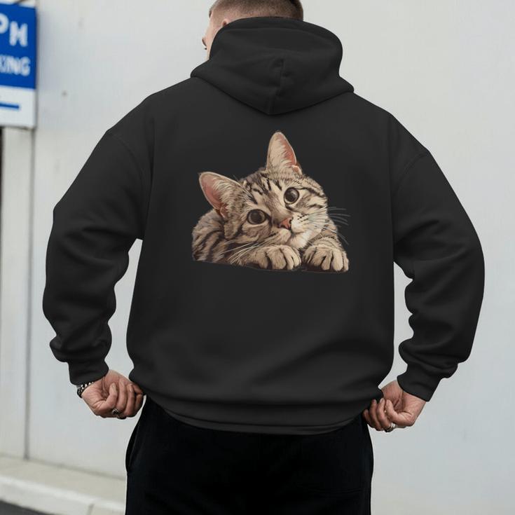 Tabby Cat Mom Dad Pet Shop Tabby Cats Kitten Tabby Cat Men's Hoodie Back Print