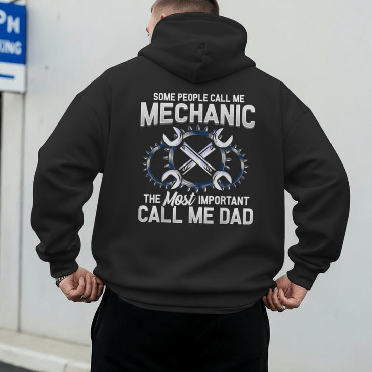 Tee Styley Mechanic Dad Novelty Small Men's Hoodie Back Print Tee Styley Mechanic Dad Novelty Small Men's Hoodie Back Print