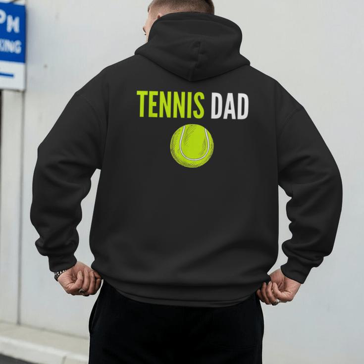 Tennis Dad For Men Tennis Dad Humor Tennis Lover Men's Hoodie Back Print