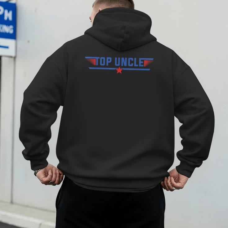 Top Uncle Favorite Best Brother Dad Relatives Niece Nephew Men's Hoodie Back Print