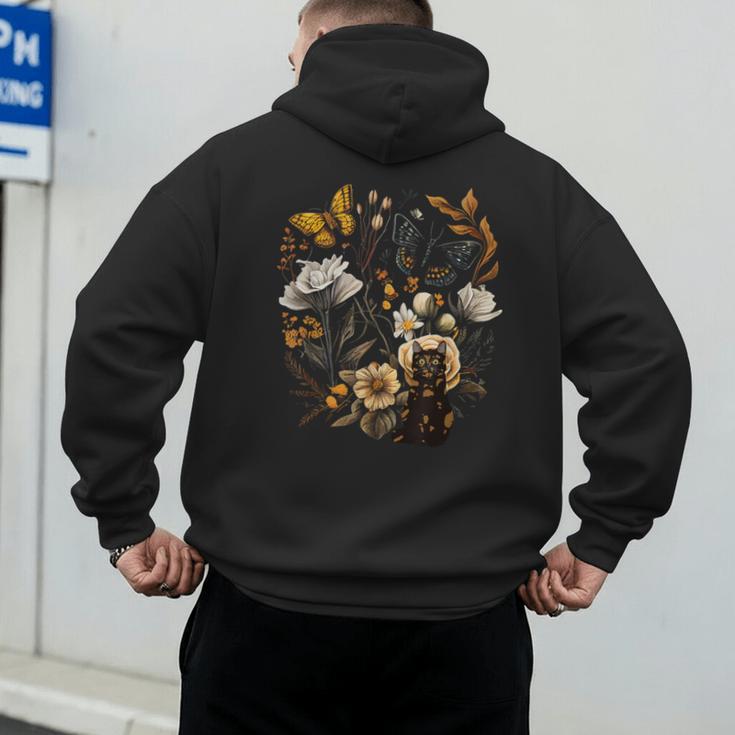 Tortie Cat Owner Flowers Tortie Cat Mom Tortie Cat Dad Men's Hoodie Back Print Tortie Cat Owner Flowers Tortie Cat Mom Tortie Cat Dad Men's Hoodie Back Print