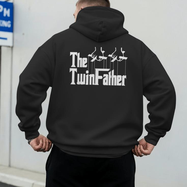 The TwinFather Father Of Twins Dad Fathers Day Men's Hoodie Back Print
