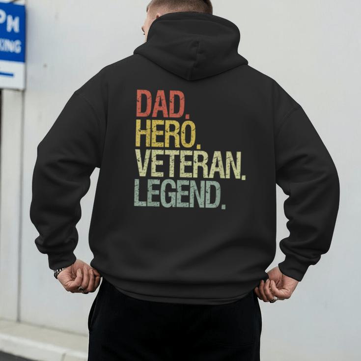 Veteran Dad Men's Hoodie Back Print