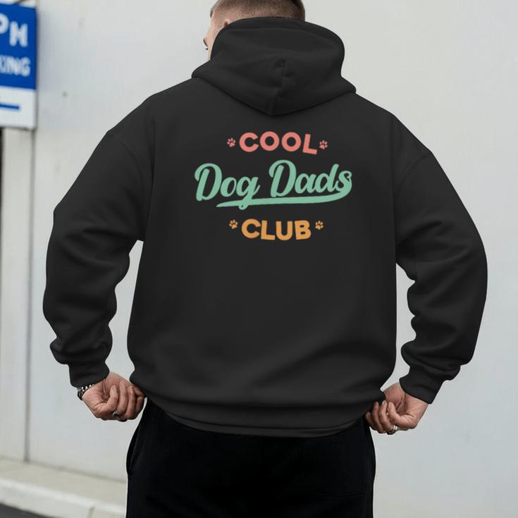 Vintage Cool Dog Dads Club Father's Day Dog Lover Men's Hoodie Back Print