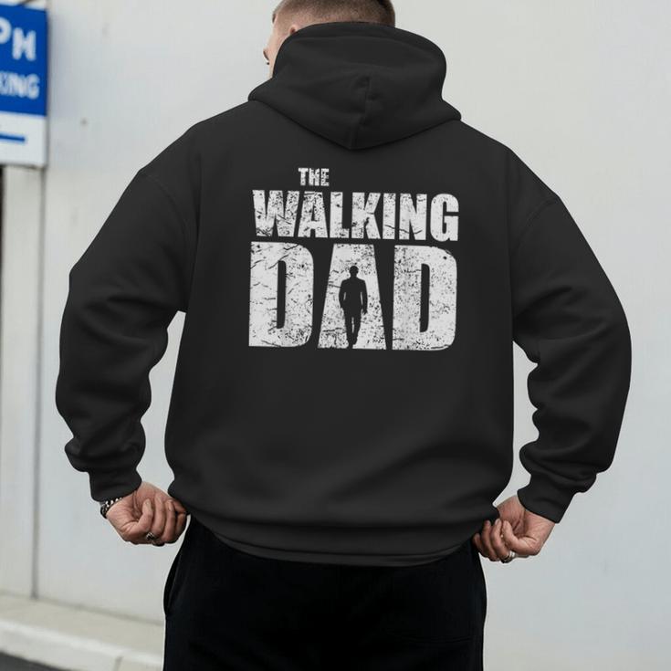 The Walking Dad Father Man Dead Retro Vintage Men Fun Men's Hoodie Back Print
