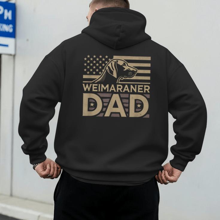 Weimaraners Lover & Weimaraner Shirts Weimaraner Dad -Adults -Kids - Small Short Sleeve V-Neck Polyester Casual Humorous Lover All Seasons Men's Hoodie Back Print