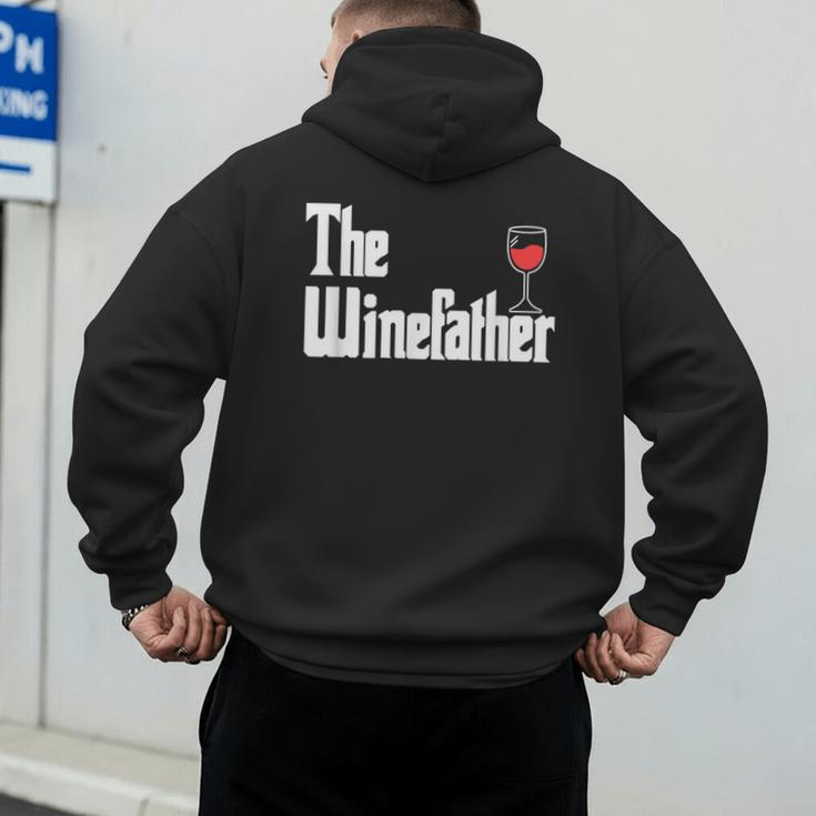 The Winefather Red Wine Tasting Fathers Day Dad Men's Hoodie Back Print